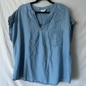 Flower & feather blouse size 2X